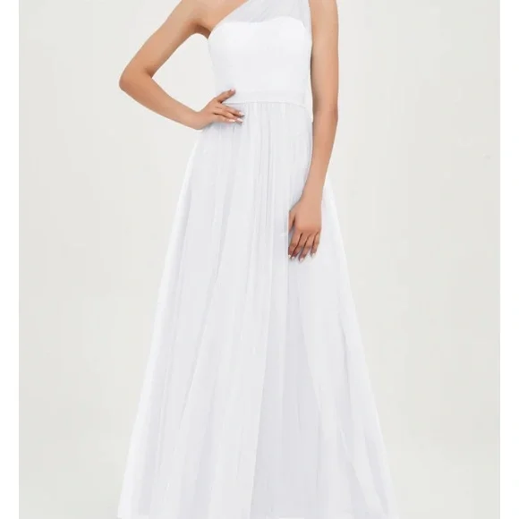 alfred angelo one shoulder bridesmaid dress Alfred Angelo 7391